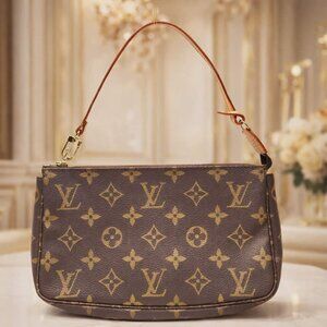 Authentic Louis Vuitton Accessories Pochette Monogram Shoulder Bag mn480-030626